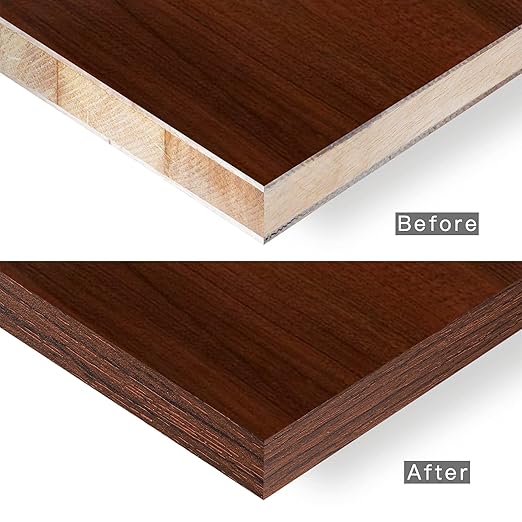 GSCIT Club Cherry Edge Banding, 1 1/2 inch x 50ft roll of Veneer Edge Banding - Pre-glued Flexible, Wood PVC Tape for Cabinet Repair & Furniture Restoration