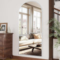 Large 71"x30" Arched Full Length Mirror White Floor &Standing for Bedroom &Living Room & Wall Mounted Mirror Full Body Mirrors Hanging or Leaning.