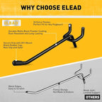 ELEAD 60-Piece 4 Inch Extra Thick Pegboard Hooks, Heavy Duty Peg Board Organizer Accessories, Peg Board Tool Hangers Fit for 1/4" Pegboard Hanging Tools Garage, Workshop, and Craft Storage