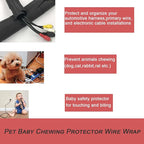 Braided Split Wire Loom Black Wire Cover Protective Harness Tubing Cable Management Self Wrap Cord Sleeve Mesh Woven 3/16"-60ft