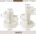 Display Stands Set Multi-tier Retail Risers Decorative Pedestals for Home Office Decor Stores Figurines Artworks(Pack of 2)