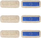 24 Inch Dust Mop Head: Replacement Medium Washable Commercial Sweeper and Janitorial Dust Mop Head Replacement