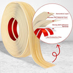 Flexible Wall Corner Protector Moulding Trim Peel and Stick Wall Corner Guards Edge Protector Self Adhesive Molding Trim Strip for Edge Ceiling (Original Wood Grain, 1.6 in x 10 Ft)
