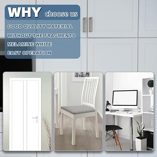 Melamine Edge Banding, 3/4 inch x 500ft roll of Veneer White Edge Banding Pre-glued, Real Wood Tape Banding for Cabinet Repair Furniture Restoration, (ZYJT-3/4-500-MEWhite)