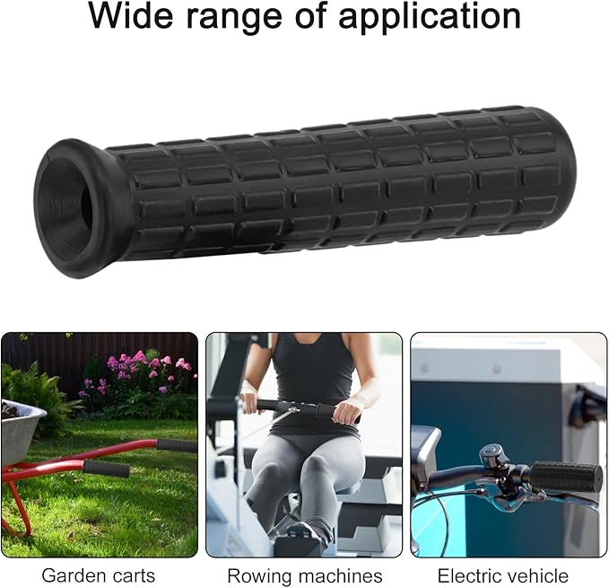 Rubber Handles for Wheelbarrow, 8-42mm Inner Diameter Wheelbarrow Handles Fit Most Wheelbarrows, Wheelbarrow Handle Grips Replacement(114 x 8mm)