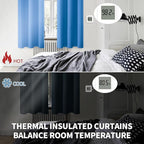 BGment Room Darkening Curtains 95 Inches Long - Grommet Thermal Insulated Drapes Window Treatment Curtains for Bedroom, 2 Panels, 52 x 95 Inch, Classic Blue