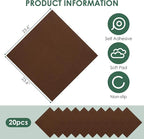 Carpet Tile 20 Pack 24” X 24” Self Adhesive Carpet Floor Tiles Anti-Slip Squares Peel and Stick Floor Tilel DIY Installation for Bedroom(Brown)