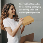 MEBRUDY 9x6x2 Inches Shipping Boxes Pack of 40, Small Corrugated Cardboard Box for Mailing Mailer Packing, Brown