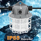 NS 50FT Construction String Lights 75W 7500LM LED String Work Lights Industrial Grade Best for Construction Sites, Renovation, Mine cave,Patio,Walkways and Other Outdoor Lighting