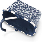 reisenthel carrybag signature navy- Sturdy shopping basket with plenty of storage space and practical inner pocket - Elegant and water-repellent design