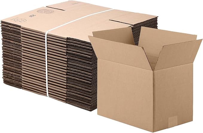 The Boxery 9"x6"x6" Brown/Kraft Corrugated Cardboard Shipping Boxes 25-Pack | Mailing, Packing, Moving & Storage for Business/Home – Durable - Eco-Friendly, Recyclable - Made in the USA