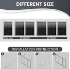 72"x36" Lockable Enclosed Bulletin Board, Outdoor Flet Weather-Resistant Aluminum Frame Notice Board, Wall Mounted Display Case Acrylic Doors for School,Office,Silver Frame w/Black Flet
