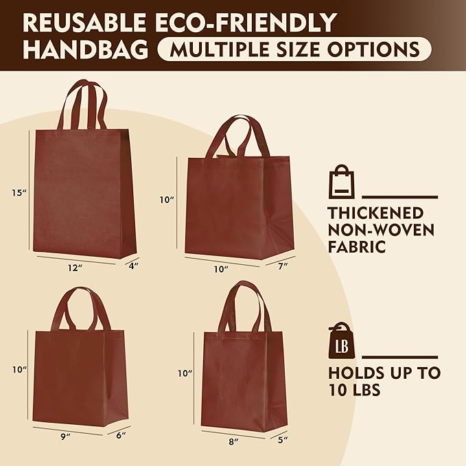 YEEHAW Custom Tote Bags 100pcs, Dark Blue Custom Non-woven Tote Bag with Logo, Reusable Bags with Durable Handle, Ideal for Grocery Shopping, Gifts Wrapping & Travel