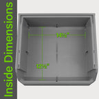 Plastic Containers for Organizing and Storage Bins for Closet, Kitchen, Office, Garage or Pantry Organization, Stackable Bins, Extra Large (14.8" x 16.5" x 7"), 4-Pack, White