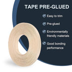 PATIKIL Maple Edge Banding, 1/2 in x 49.2 ft Wood Veneer Tape, Pre-glued Flexible