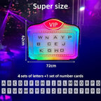 LED Handheld Bottle Service Display Sign,LED Letter Bottle Presenter,Bottle Service Lights Sign with 4 Set Letters & 1 Set Number,Nightclub LED Bottle Presenter for Home Decor, Birthday Parties,(VIP)