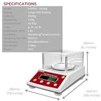 Fristaden Lab Scale | HTP Series (2000 g x 0.01 g (Round Pan + Enclosure))