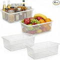 4 Pcs Metal Wire Basket 16.5in Metal Mesh Basket Pantry Organizers Bin Containers for Home Organizing Cabinet Pantry Closet Kitchen Fridge Fruit Makeup Snacks Gifts(White,Small)