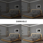 16.4ft Tunable White COB Led Strip Light with RF Remote, CRI93+ Dimmable CCT 2700K-6500K Led Tape Lights, Adhesive High Density Led COB Light Strip for Bedroom, Kitchen, Cabinet