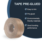 PATIKIL Walnut Edge Banding, 3 in x 49.2 ft Wood Veneer Tape, Pre-glued Flexible