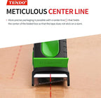 Heavy Duty Shipping Tape Dispenser: TENDO° Premium Line – Reusable, Replaceable, Eco-Friendly 2’’ Master Piece Dispenser for Pros with Patented 10° Sloped Chromium Blades - P-2200 (4th Gen.)_Green