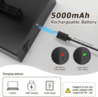 Joosenhouse Battery Operated Picture Light (2-Pack), 5000mAh Rechargeable Wall Light, Wireless Art Display Light with Remote Timer and Dimmer, 12.6-Inch Black Painting Light