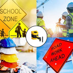 Crowd Control Warehouse - CCW Series WMB-230 Magnetic Wall Mount Retractable Belt Barrier - 30 Foot Belt, Red with"NO Entry" White Letters Belt with Black ABS Case