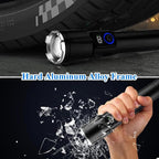 Magnetic Flashlights High Lumens Rechargeable, 990,000L High Lumens Super Bright LED Tactical Handheld Flash Light with 5 Modes, USB C, Zoomable Beam, Digital Power Display, IP76 Waterproof