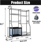 Mythinglogic Garage Sports Equipment Storage, 2 Golf Bag Storage Stand and Other Sports Equipment Storage Rack, Garage Organizer System