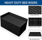 Bed Risers 3 inch, 11000lbs Heavy Duty Oversized Rectangle Bed Lfits Risers, L Shape Wide Opening Furniture Risers for Bed, Couch, Desk, Chair, Soft, Platform, Dorm