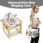 Padded Shopping Cart Cover for Baby Boy & Girl, High Chair Cover for Restaurant Seat, Machine Washable Infant Toddler Buggy Seat Cover(Star)