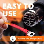 Wirefy 5/8" Heat Shrink Tubing - 4:1 Ratio - Adhesive Lined - Resistant Heat Shrink - 50 Feet Roll - Red