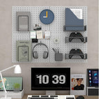 Peg Board,4 Pack Metal Pegboard Panels,PegBoard Wall Organizer,16"x12" Steel PegBoard for Walls,Tools,Garage,Office,Kitchen