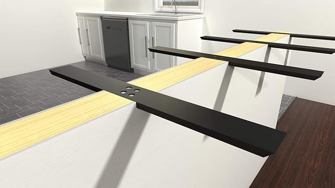 The Original Granite Bracket Flat Wall Aluminum Countertop Support Bracket (38) 1 Count,American Made, Countertop Support, Kitchen Projects, Outdoor Projects, Commercial Spaces, DIY Home Renovations