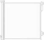Retractable Safety Baby Gate or Mesh Dog Gate,Durable Portable Mesh Retractable Gate,Easy to Use for Stairs, Doorways, Hallways, Indoor, Outdoor, 33.5" Tall, Extends to 55" Wide,White