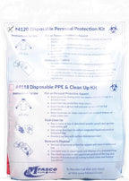MFASCO First Aid Personal Protection Equipment Kit with BBP Bag, Emergency Bloodborne Pathogen Clean Up Kit, Including Blood Spill Kits, Complete Disposable PPE Set, Ideal for First Responders