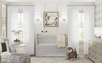 Vision Home White Pinch Pleated Semi Sheer Curtains Textured Light Filtering Window Curtains 90 inch for Living Room Bedroom Rayon Blended Pinch Pleat Drapes with Hooks 2 Panels 40" Wx90 L