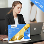 Acrylic Sign Holder 11x8.5 Horizontal Double-Sided Plastic Display Sign Holder for Table Menu, Flyer, Office Acrylic Sign Holer 6 Pack
