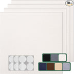 Carpet Tile 30 Pack 12” X 12” Self Adhesive Carpet Floor Tiles Anti-Slip Squares Peel and Stick Floor Tile DIY Installation for Bedroom (Beige-White)