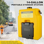 Portable Eyewash-Station Emergency OSHA-Approved Yeipower - Wall Mounted Eye Wash First Aid 14 Gallon Eye Irrigation Equipment