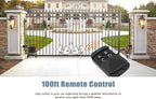 Blütezeit MJ-300 Sliding Gate Opener with 13.12ft Nylon Gear Racks & 13ft Retro-Reflective IR Safety Sensor – 900lb AC Gate Motor with Quiet Rack Drive & Enhanced Obstruction Detection