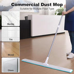 JOYMOOP 36 Inch Commercial Dust Mop for Hardwood Floors, Heavy Duty Industrial Wet Dry Mops with Telescopic Handle, Includes 3 Microfiber Mop Pads