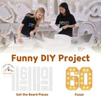 imprsv 4FT Light Up Numbers, Marquee Numbers 60th Birthday Decorations for Women Men, 60th Birthday Women Foam Board Anniversary Party Decorations Arch Kit (DIY)