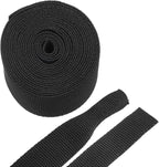 MECCANIXITY Braided Cable Sleeves Heat Shrinkable Fabric Sleeving, 7/8" 10ft Black 2:1 Ratio Heat Shrinkable Cord Protector for Harness Cable, Network Cable Protection, Cable Management