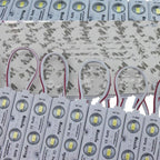 Rextin Super bright 200pcs 3 LED Module Warm White 5630 5730 SMD 40-45LM Per led Waterproof Decorative Light for Letter Sign Advertising Signs with Tape Adhesive Backside