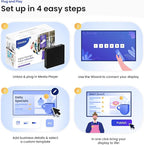 Digital Signage Player by Mandoe – Easy Setup, AI Template Creation, Premium Templates for Restaurants, Retail, and Business Displays