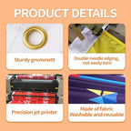 Custom Tent Banner and Tent Valance Add Your Sign, Text, 9x4Ft Full-color Digital Printed Valances, 9x1Ft Personalized Business Banners for Trade Show, Polyester Fabric is Colorfast