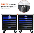 7 Drawers Rolling Tool Box on Wheels, Multifunctional Tool Chest Cabinet with Lock, Drawers Rolling Tool Cart Trolley Organizer Tool Storage Case for Garage,Warehouse - DIY Interconnectable