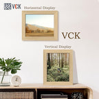 VCK 8x10 Oak Wood Frame for Picture, Natural Solid Wood Photo Frames 5 Pack, Wall Gallery Frame