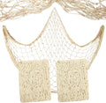 2 Pack Natural Fishing Net Décor 79 Inch Beach Theme Decor for Party Home Bedroom Wall Hanging Fish Net Decorations (Beige-No Shells)